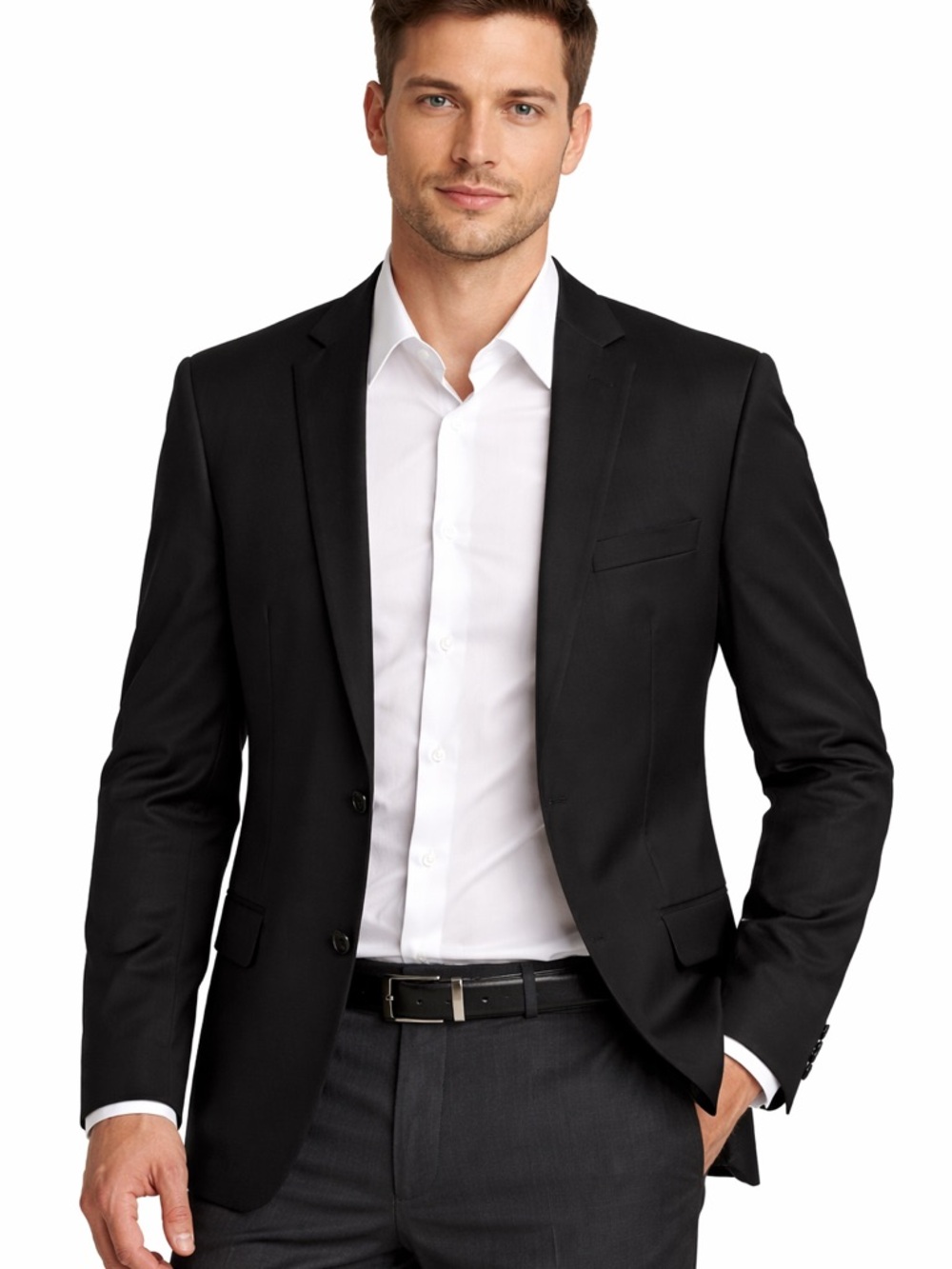 Alfani Men's Black Two-Button Notch-Lapel Sport jacket size L